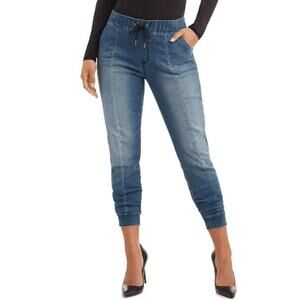 Joe's High Rise Slim Skinny Leg Jogger Denim Jeans Stretch Blue Size M/LNWT